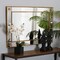 Baxton Studio Iara Modern Glam and Luxe Antique Goldleaf Finished Wood Accent Wall Mirror 224-12927-ZORO - alternate 1
